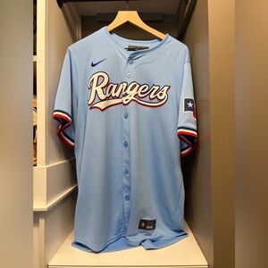 Texas Rangers Adoles Garcia Blue Jersey XL